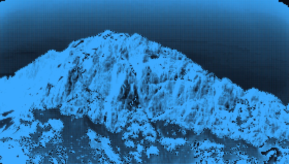 Sparkling brand graphic — Blue