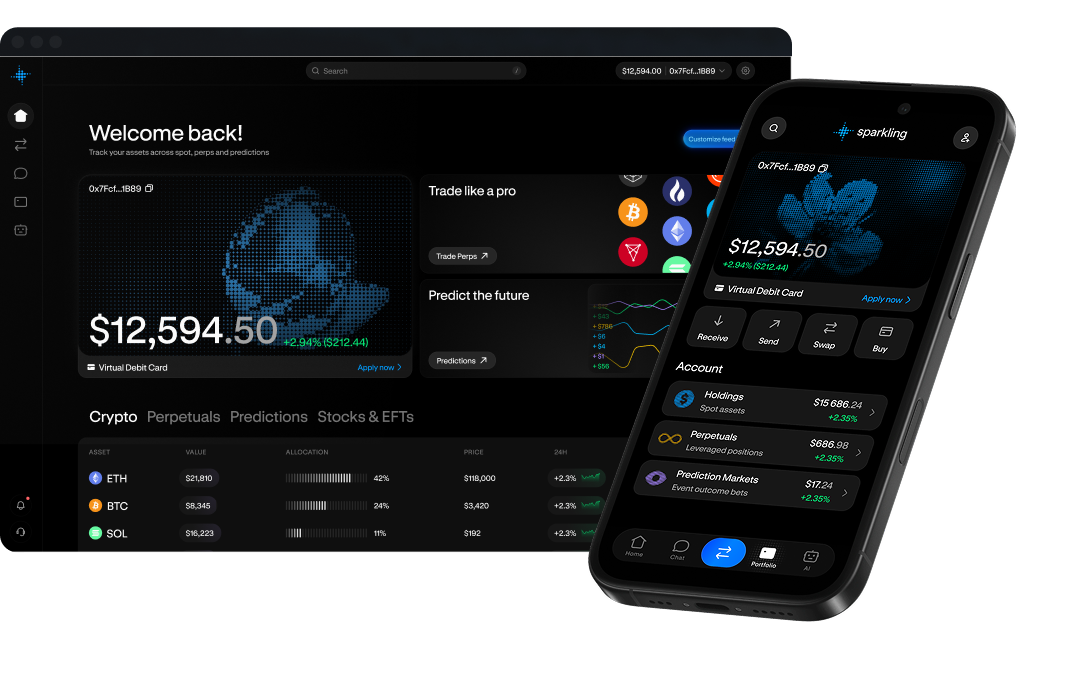 Sparkling web platform and Telegram mini app